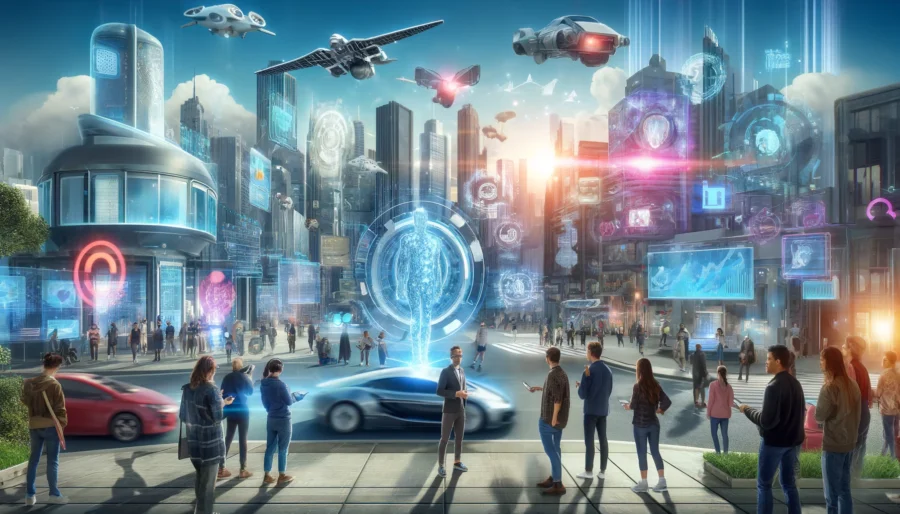 Ciudad futurista donde se usar las redes sociales del mañana y como serán y usarán